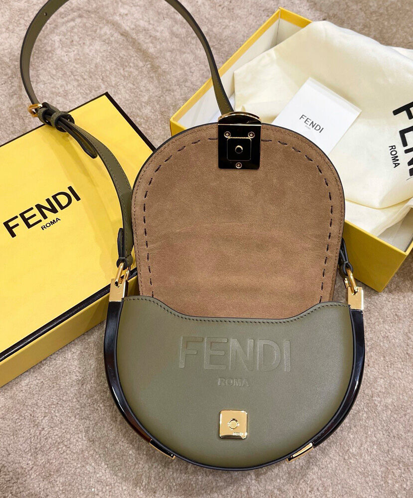 Fendi Moonlight Iconic FF Handbag 8BT346 Green